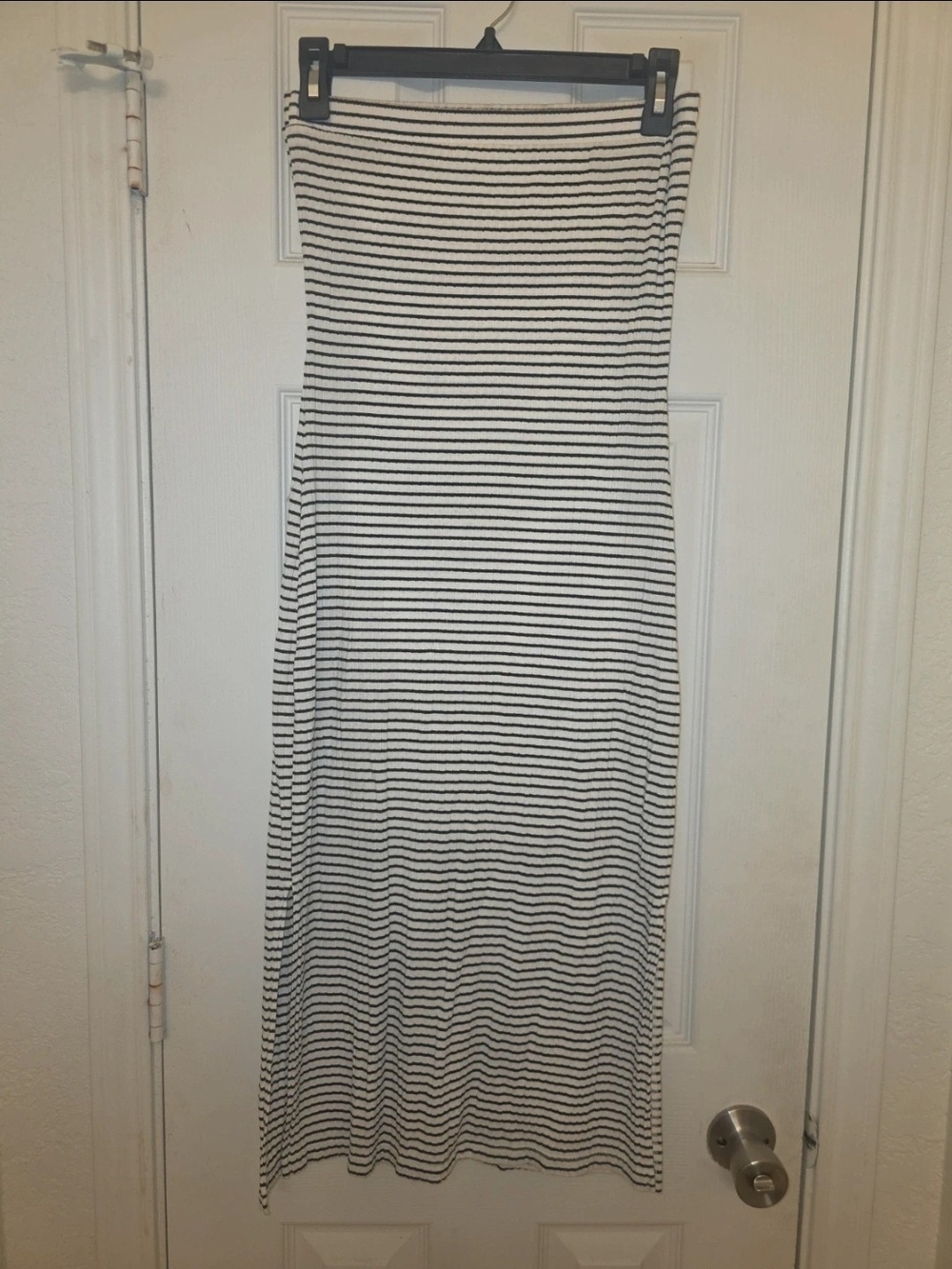 Striped Black and White Maxi Dress - Classic Women’s Summer Dress